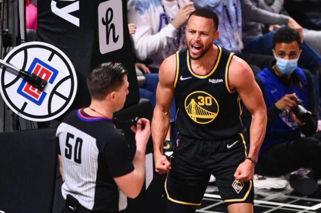 体育赛事-75秒3记三分击溃快艇 这赛季请别激怒史蒂芬·库里